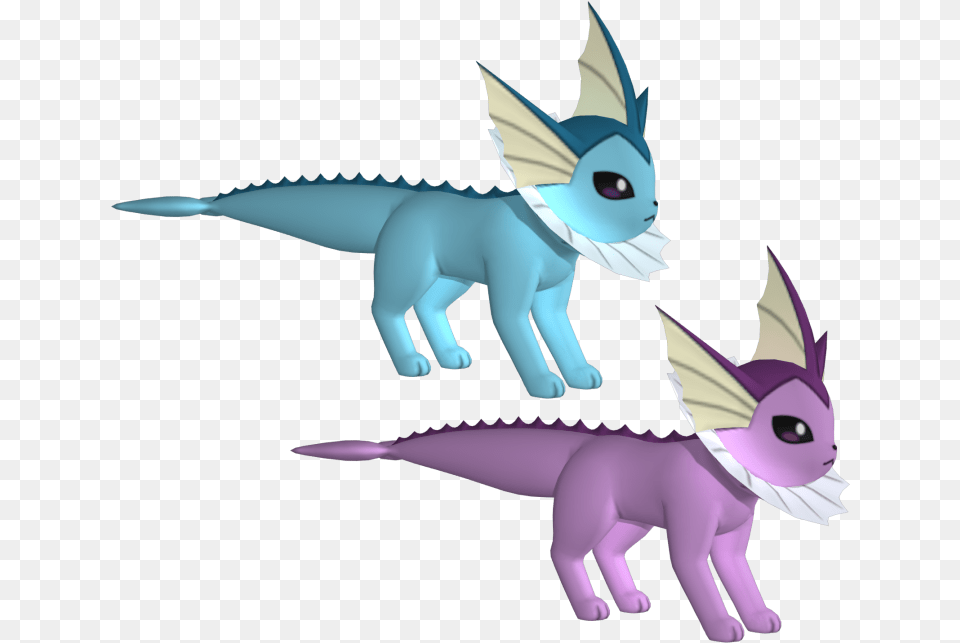 Download Zip Archive Pokemon Vaporeon 3d Model, Animal, Fish, Sea Life, Shark Png Image