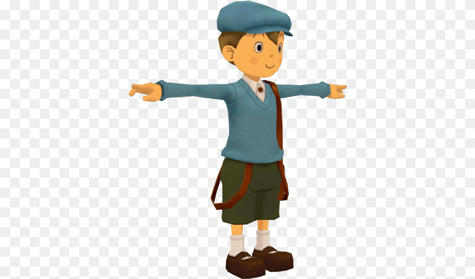 Download Zip Archive Professor Layton Vs Phoenix Wright Luke, Boy, Child, Male, Person Free Transparent Png