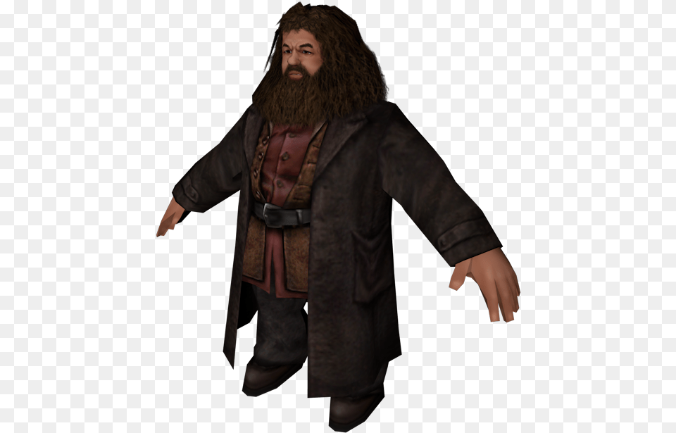 Download Zip Archive Rubeus Hagrid, Clothing, Coat, Fashion, Adult Png Image