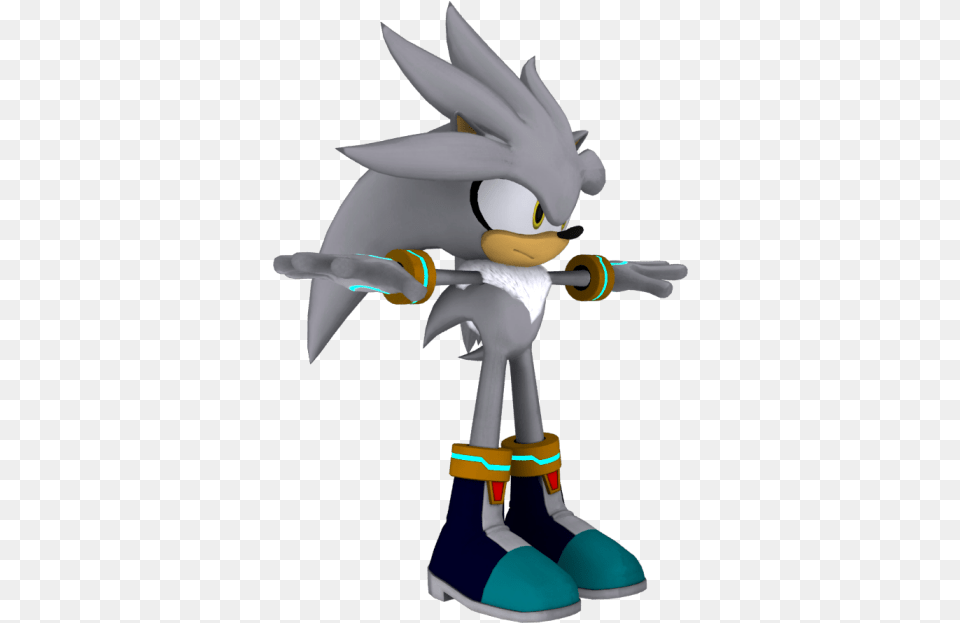 Download Zip Archive Silver The Hedgehog Model, Cartoon, Baby, Person Free Png