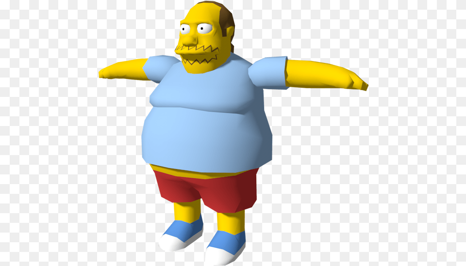Download Zip Archive Simpsons Hit And Run Comic Book Guy, Baby, Person, Mascot, Face Free Transparent Png