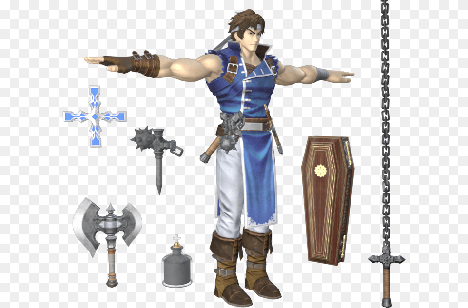 Download Zip Archive Smash Bros Ultimate Richter, Clothing, Costume, Person, Cross Free Png