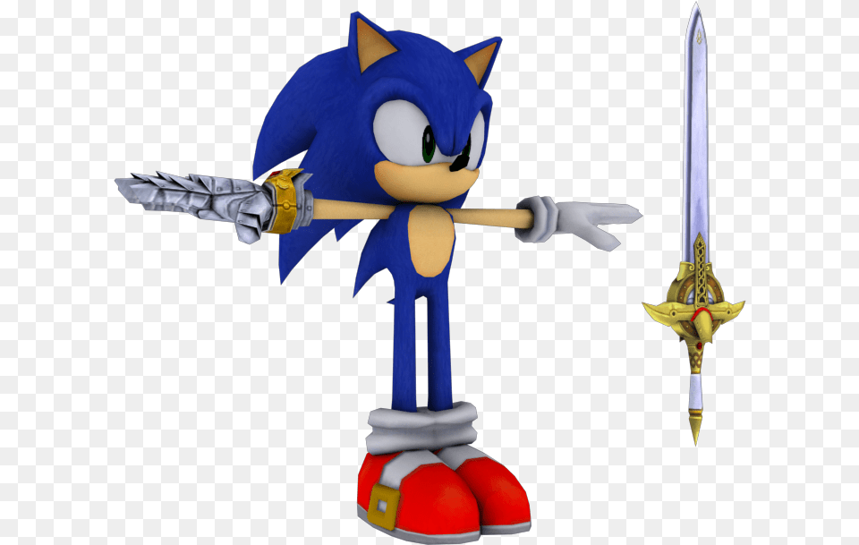 Download Zip Archive Sonic And The Black Knight Model, Sword, Weapon, Blade, Dagger Png Image