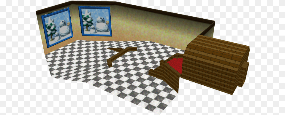 Download Zip Archive Super Mario 64 Cool Cool Mountain Room, Floor, Flooring, Photo Frame, Wood Png