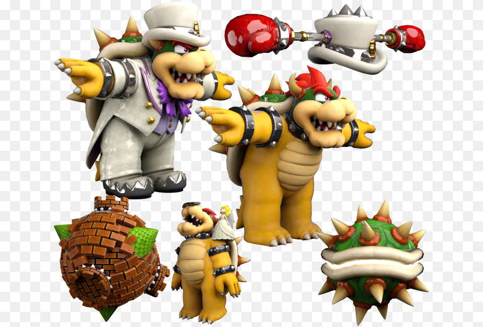 Download Zip Archive Super Mario Odyssey Bowser, Baby, Person, Toy, Figurine Png