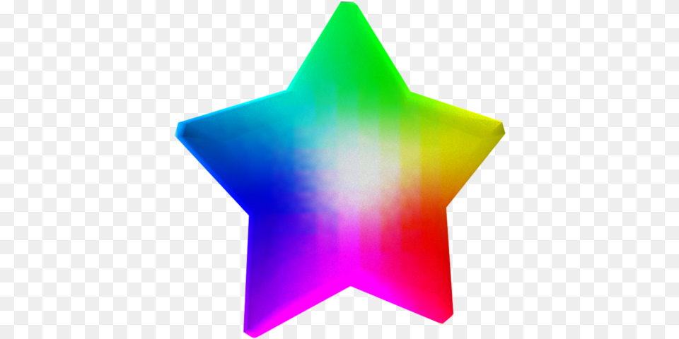 Download Zip Archive Super Mario Rainbow Star, Star Symbol, Symbol, Animal, Fish Png Image