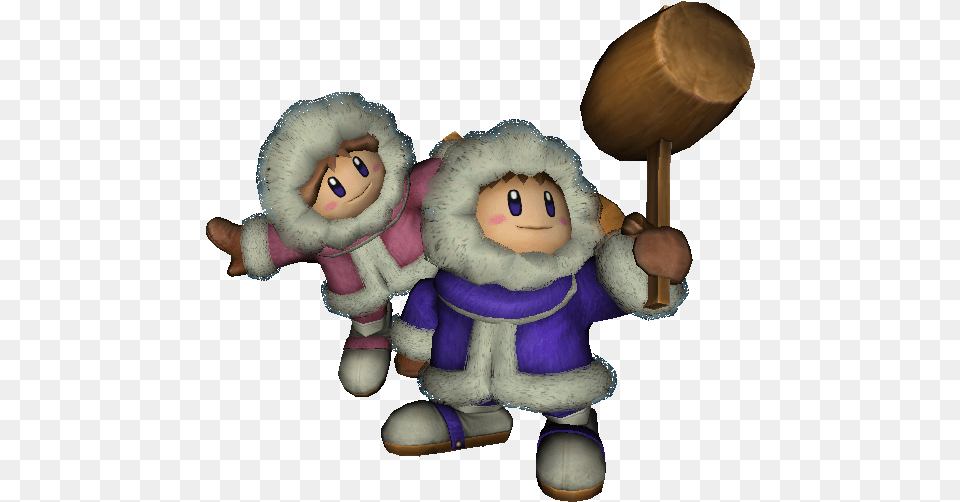 Download Zip Archive Super Smash Bros Ice Climbers Trophy, Baby, Person, Doll, Toy Png