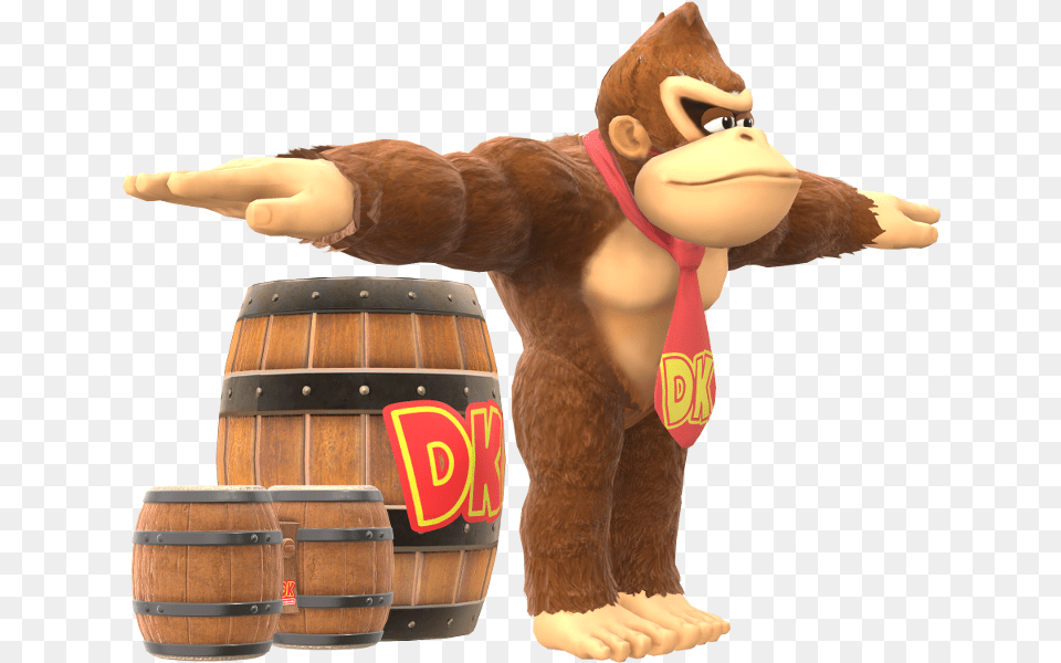 Download Zip Archive Super Smash Bros Ultimate Donkey Kong, Baby, Person, Barrel Png Image