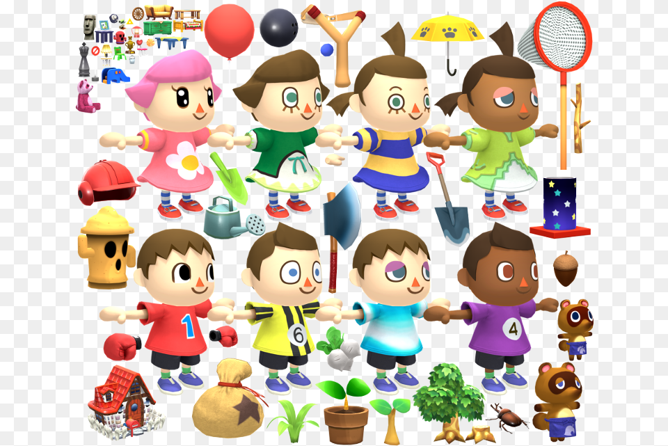 Download Zip Archive Villager Smash Bros Ultimate, Baby, Person, People, Face Free Transparent Png