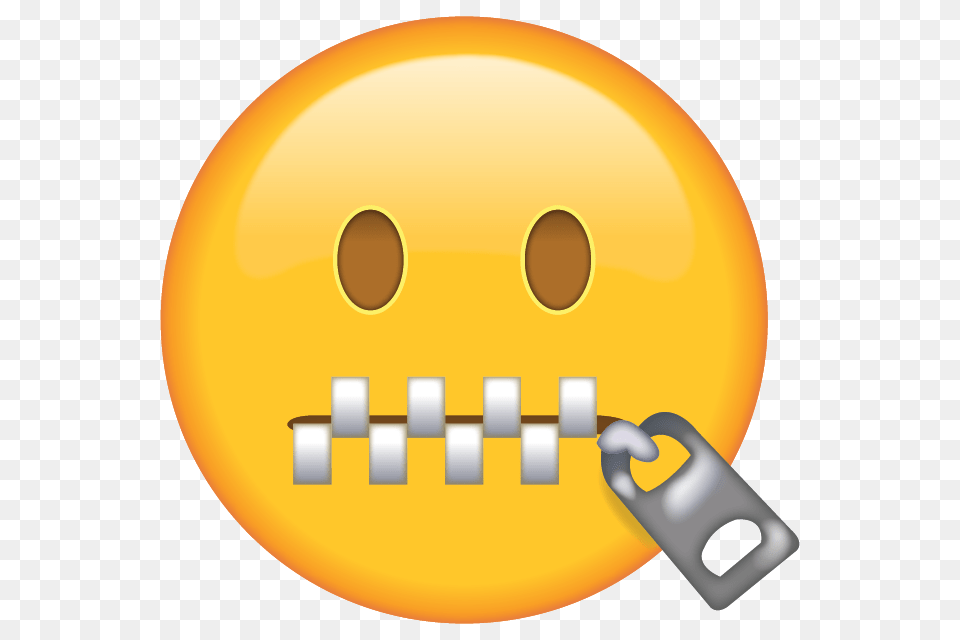 Download Zipper Mouth Face Emoji Emoji Island, Disk Png