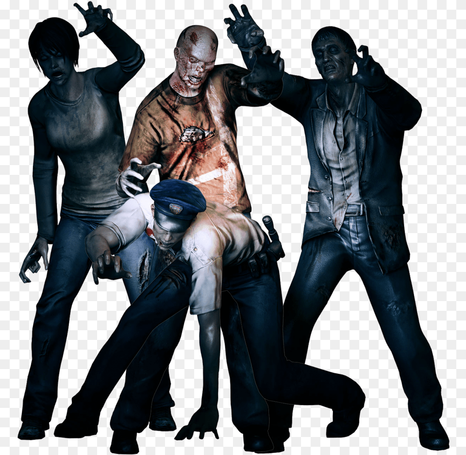 Download Zombie Clipart Resident Evil Zombie Art Print, Pants, Clothing, Adult, Man Png