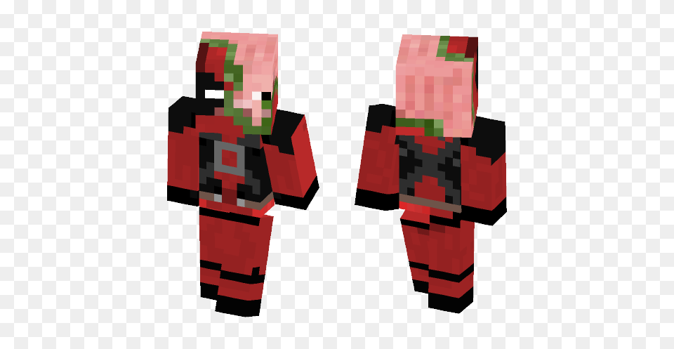 Download Zombie Pig Deadpool Minecraft Skin For, Dynamite, Weapon, Person Free Png