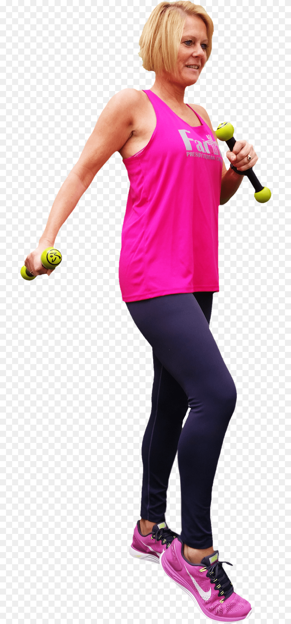 Download Zumba Fitness Michelle Weight Training, Person, Shoe, Body Part, Clothing Free Png