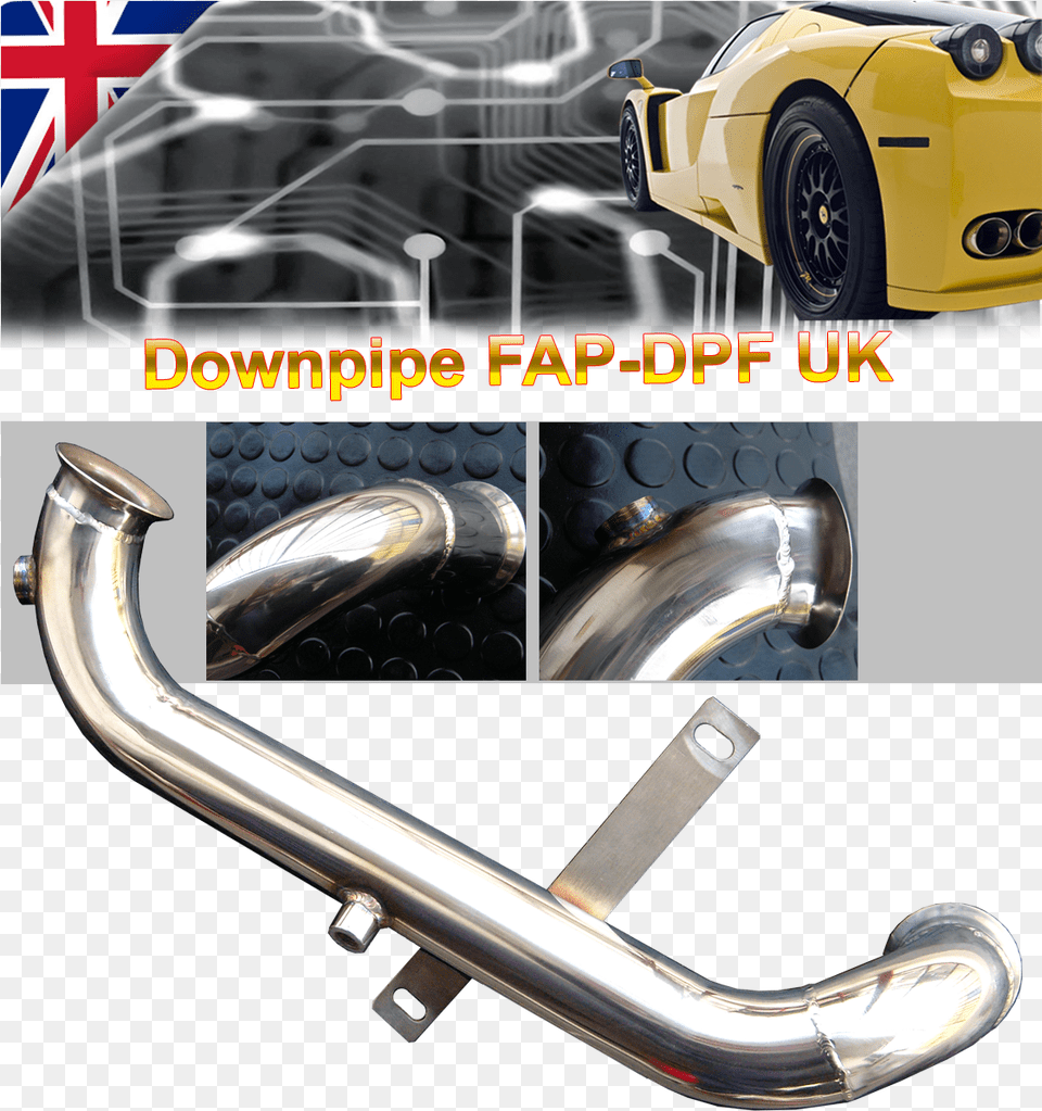 Downpipe Fap Dpf Removal Steel, Car, Transportation, Vehicle, Machine Free Png
