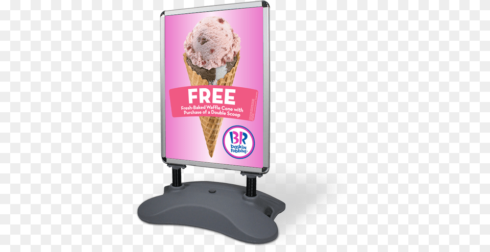 Downtowner Advertising Sign, Cream, Dessert, Food, Ice Cream Png