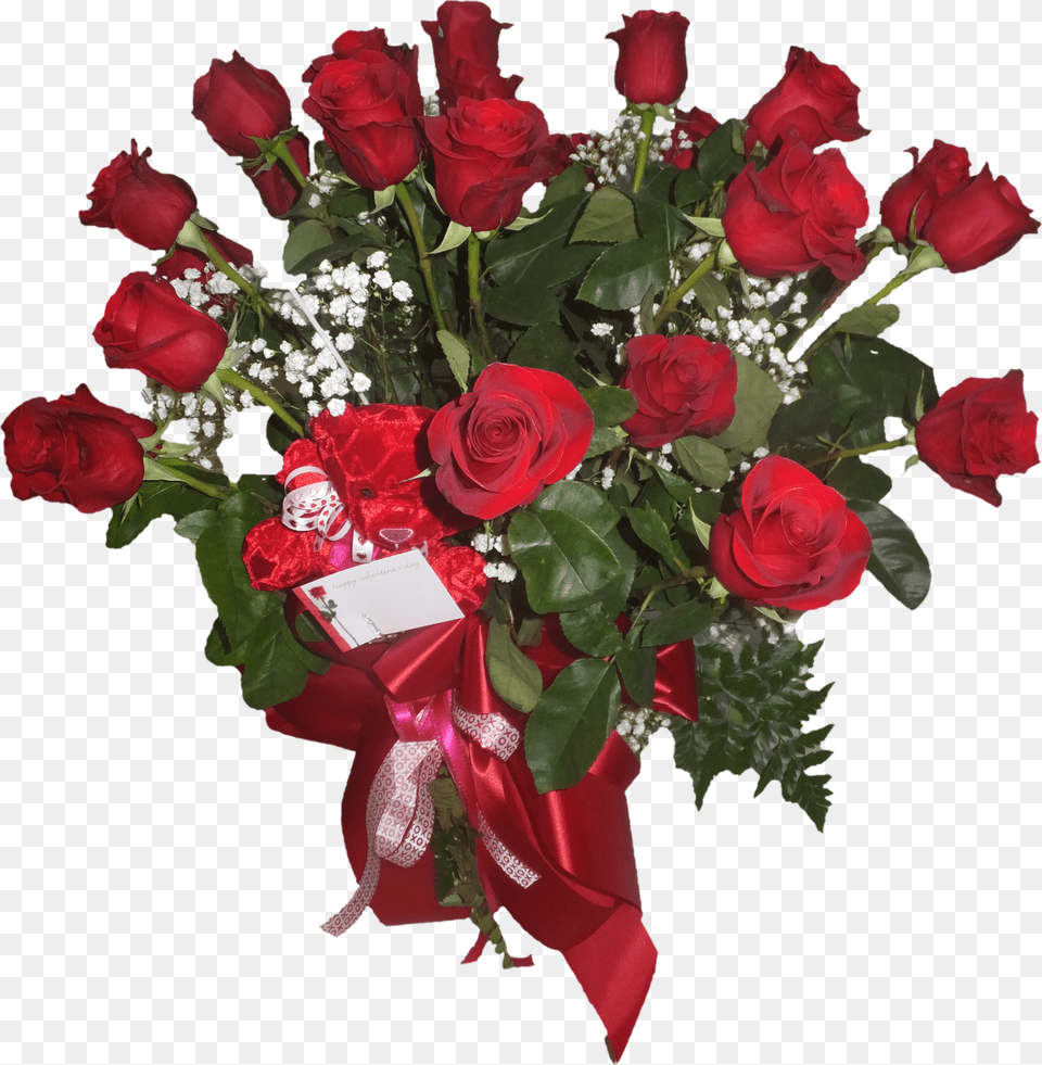 Dozen Red Roses In A Vase Garden Roses, Flower, Flower Arrangement, Flower Bouquet, Plant Free Png