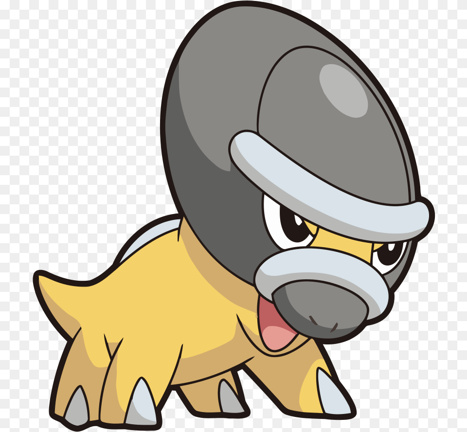 Dp Anime 3 Pokemon Shieldon, Helmet, Animal, Fish, Sea Life Free Png