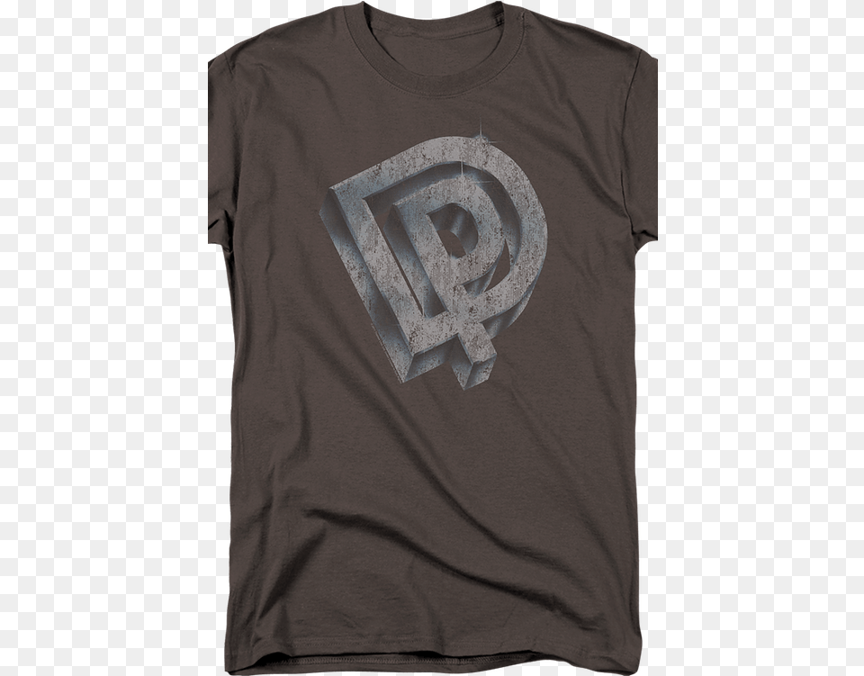 Dp Logo Deep Purple T Deep Purple, Clothing, Shirt, T-shirt, Adult Png