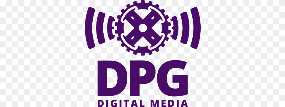 Dpg Digital Media Destination Engagement Dpg, Purple, Logo, Machine, Spoke Free Transparent Png
