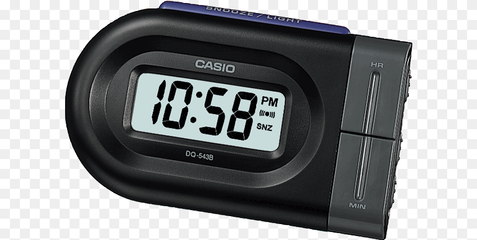 Dq 543b 1ef Casio Digital Beep Alarm Clock Black, Computer Hardware, Electronics, Hardware, Monitor Png