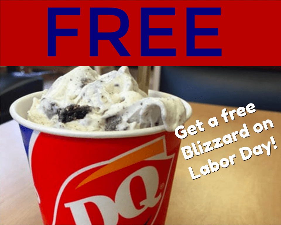 Dq Giving Away Blizzards For Labor Day Dairy Queen Small Oreo Blizzard, Cream, Dessert, Food, Ice Cream Png Image