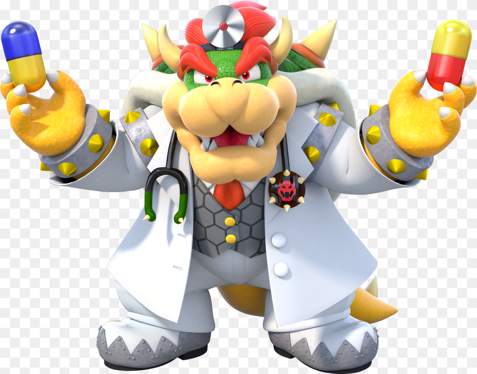 Dr Bowser Dr Mario World Bowser Free Png