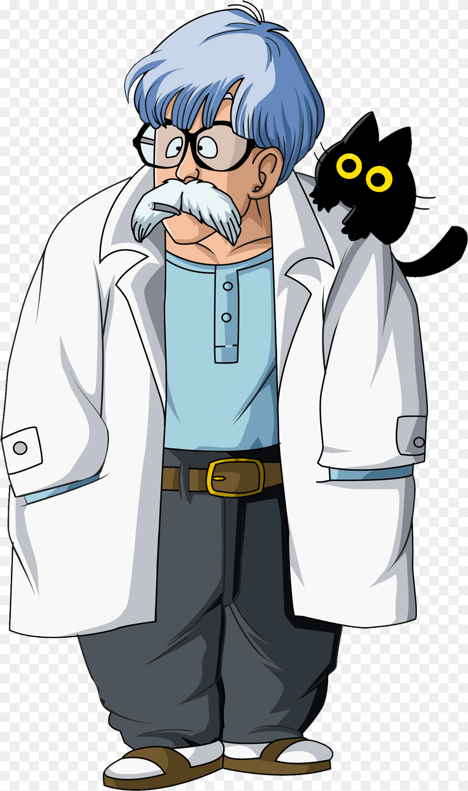 Dr Brief Dragon Ball, Clothing, Coat, Lab Coat, Man Free Transparent Png