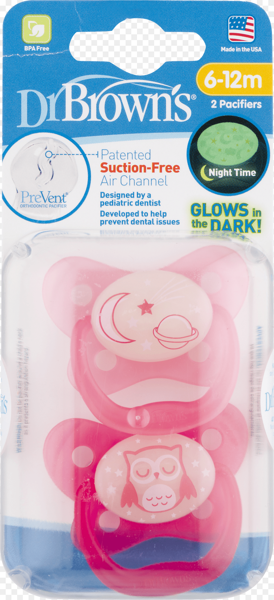Dr Brown S Glows In The Dark Pacifiers M Pk Pack Browns Dr Brown Pacifier Glow In The Dark Png