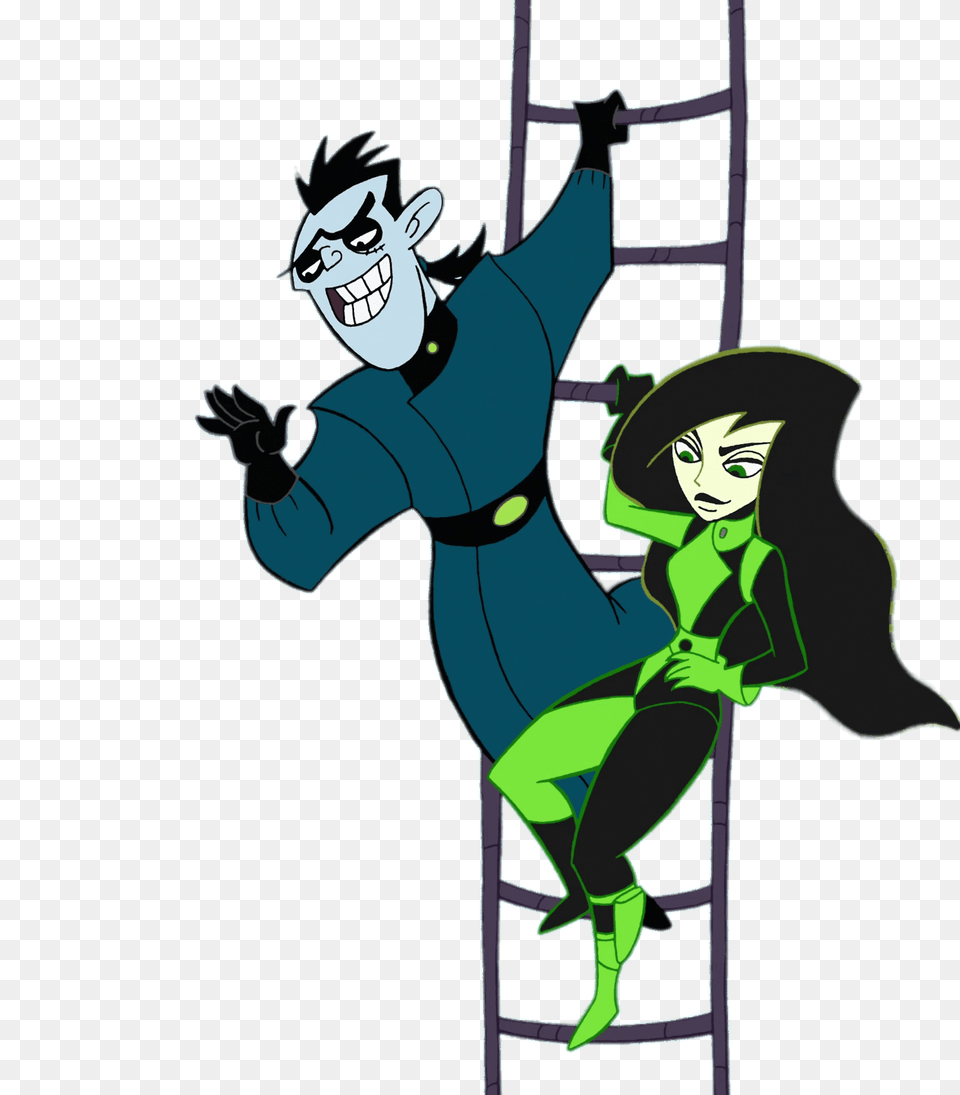 Dr Drakken And Shego Escaping, Book, Comics, Publication, Cartoon Png Image