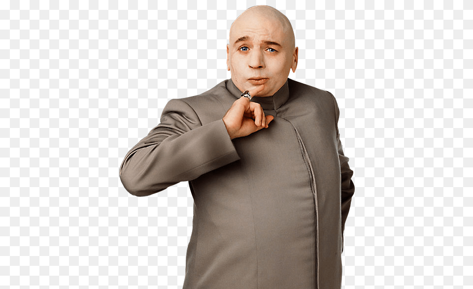 Dr Evil, Head, Long Sleeve, Jacket, Photography Free Png Download