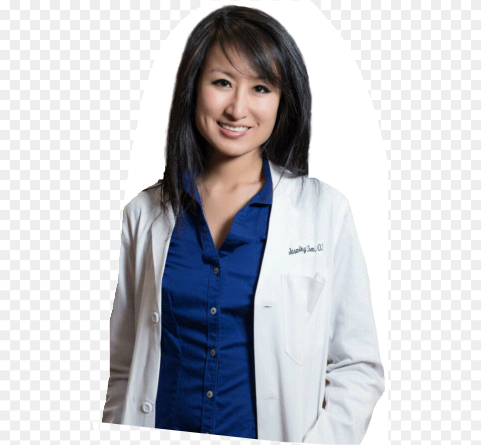 Dr Jasmine Chen Optometry 1 Jasmine Chen Od, Clothing, Coat, Shirt, Lab Coat Free Png
