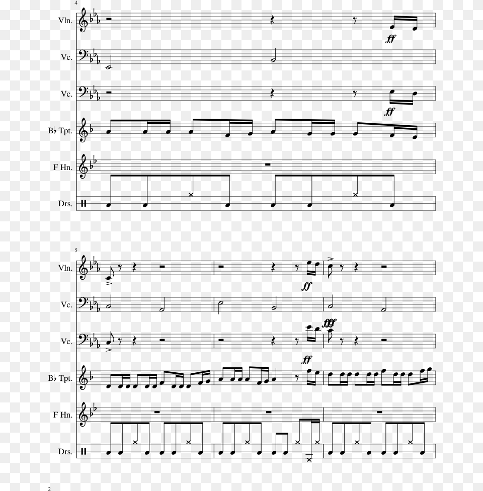 Dr Mario Fever Sheet Music, Gray Free Png Download