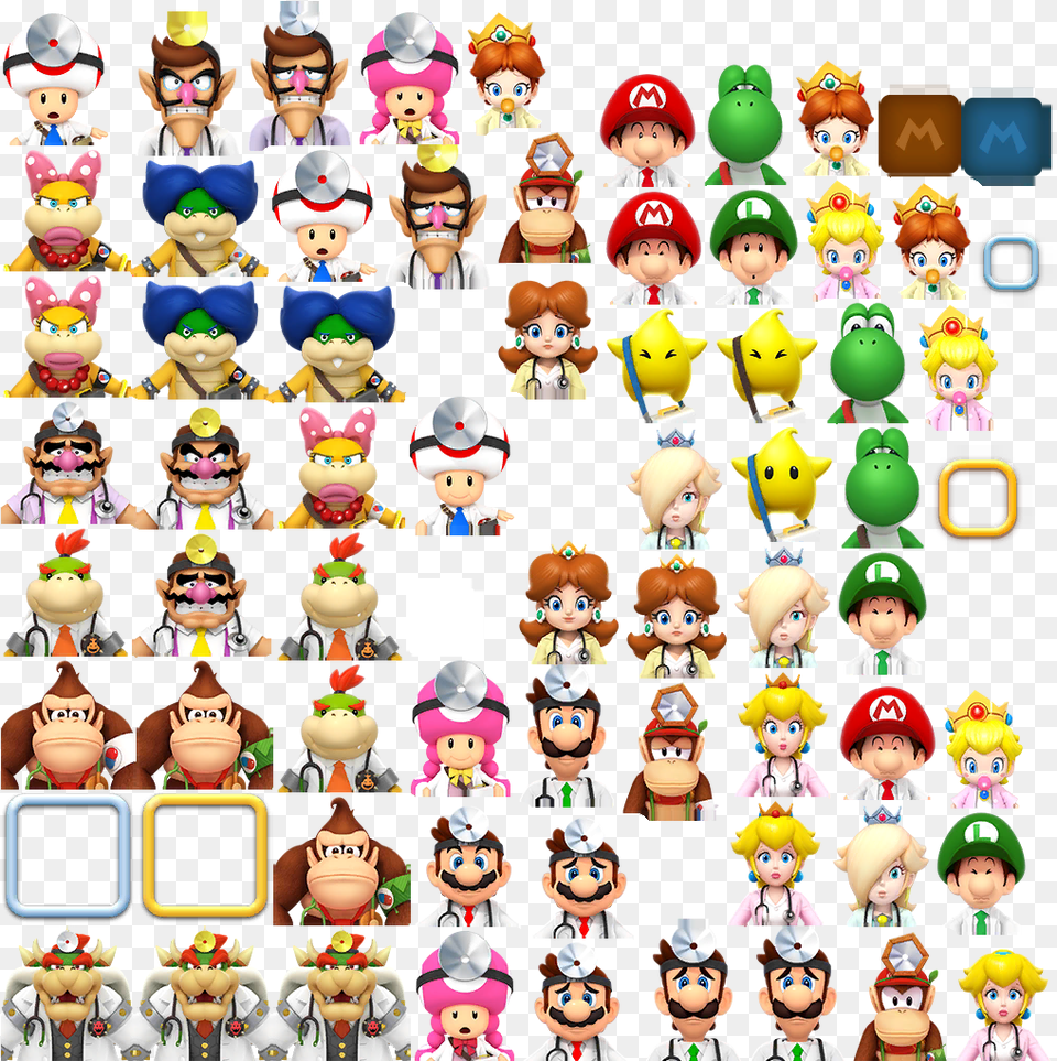 Dr Mario World All Characters, Baby, Doll, Person, Toy Png Image