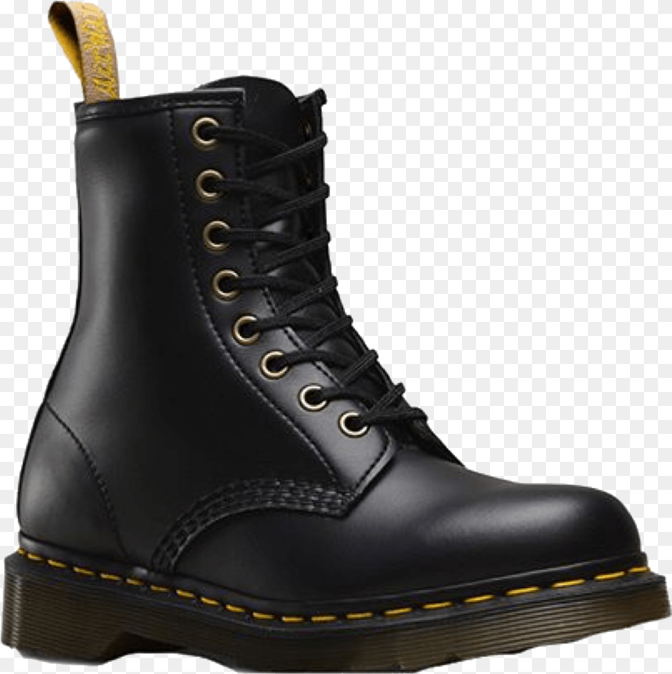 Dr Martens 1460 Vegan Black, Clothing, Footwear, Shoe, Boot Free Png