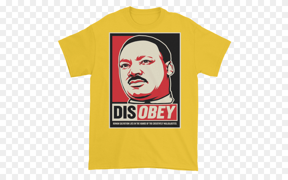 Dr Martin Luther King Short Sleeve T Shirt Madman Threads, Clothing, T-shirt, Face, Head Png Image