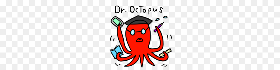 Dr Octopus Line Stickers Line Store, Food, Seafood, Animal, Sea Life Png Image