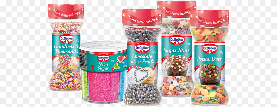Dr Oetker Soft Silver Pearls 52 G Jar, Sprinkles, Food, Ketchup, Sweets Png Image