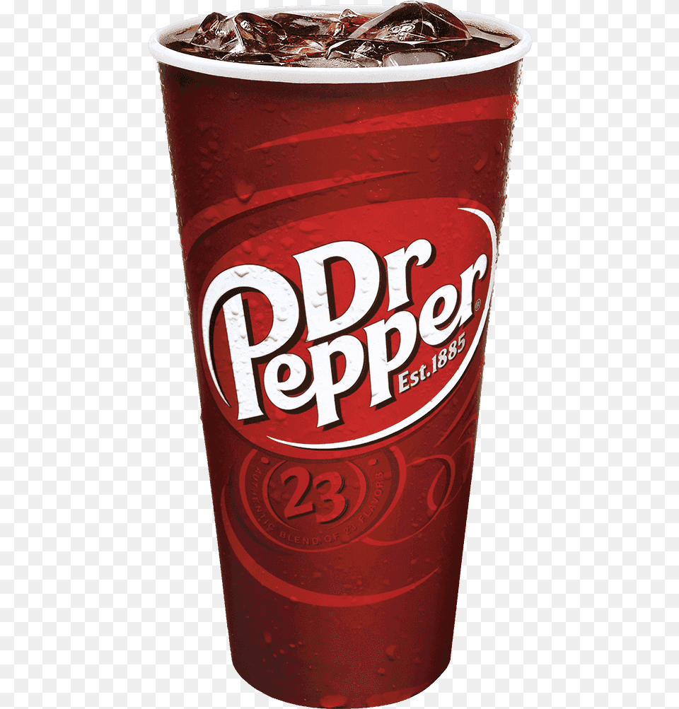 Dr Pepper In Cup, Can, Tin, Beverage, Soda Free Png