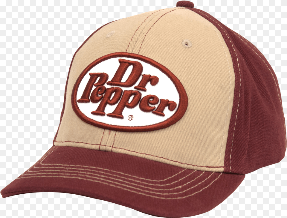 Dr Pepper Oval Logo Hat Tan And Red U2013 Tee Luv Baseball Cap, Baseball Cap, Clothing Free Png