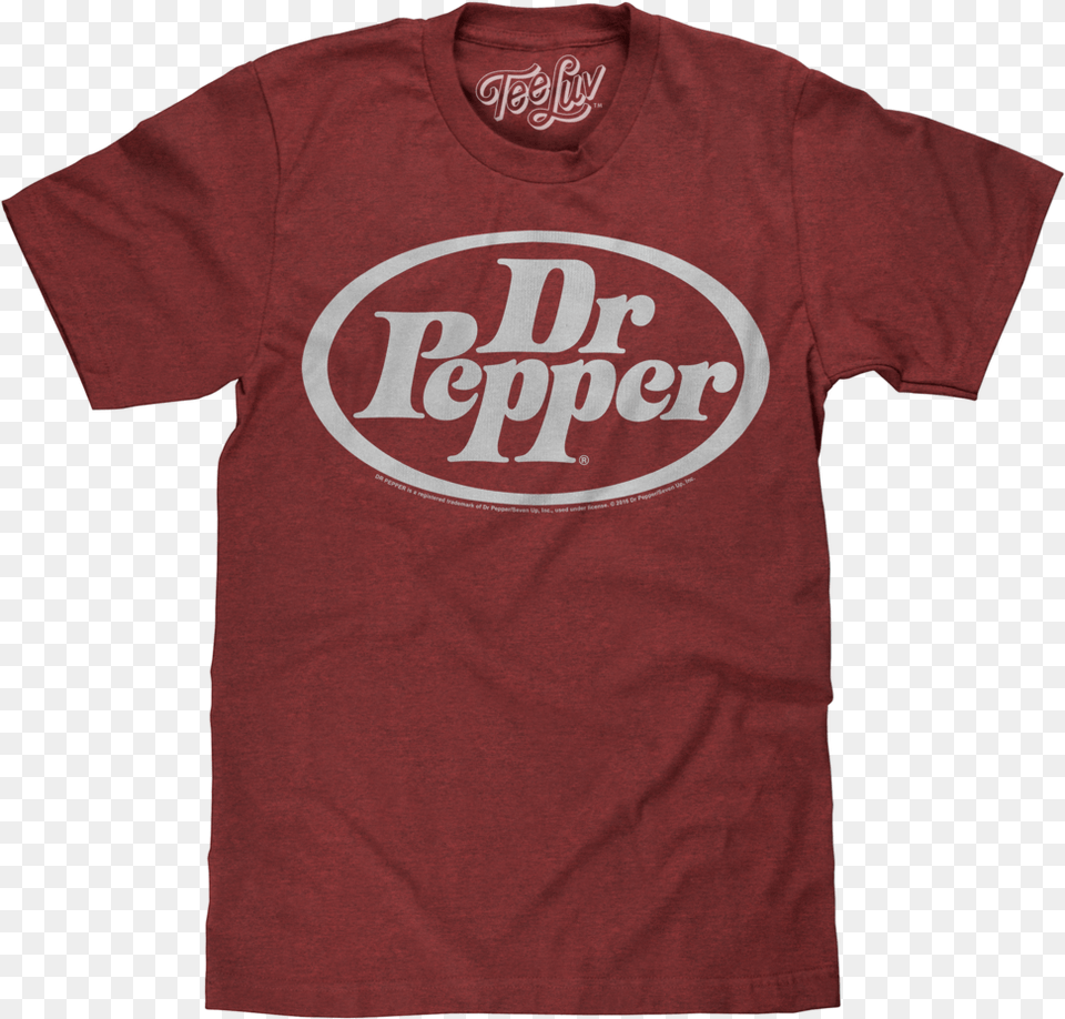 Dr Pepper Oval Logo On Crimson, Clothing, Maroon, T-shirt, Shirt Png Image