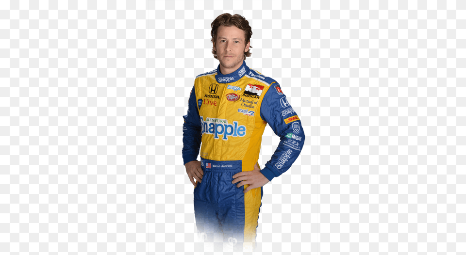 Dr Pepper Snapple Group To Continue Longstanding Indycar Marco Andretti, Clothing, Shirt, Adult, Male Free Transparent Png