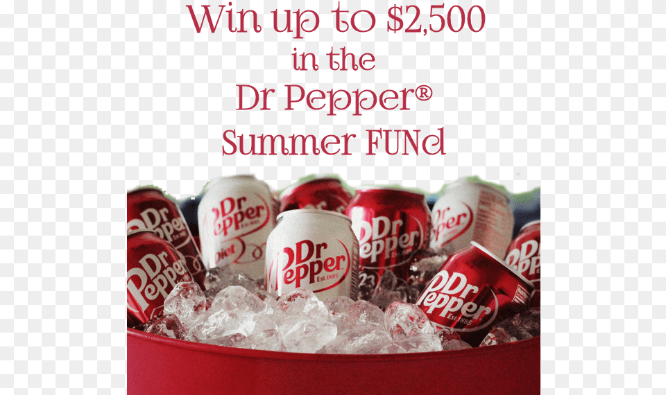 Dr Pepper Summer Fund Dr Pepper, Can, Tin, Beverage, Soda Free Png