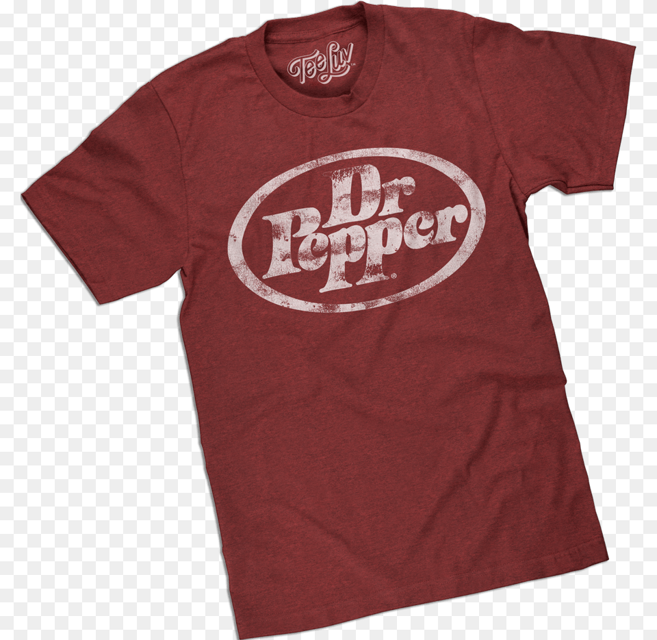 Dr Pepper Tee Shirt Dr Pepper, Clothing, T-shirt, Maroon Free Transparent Png