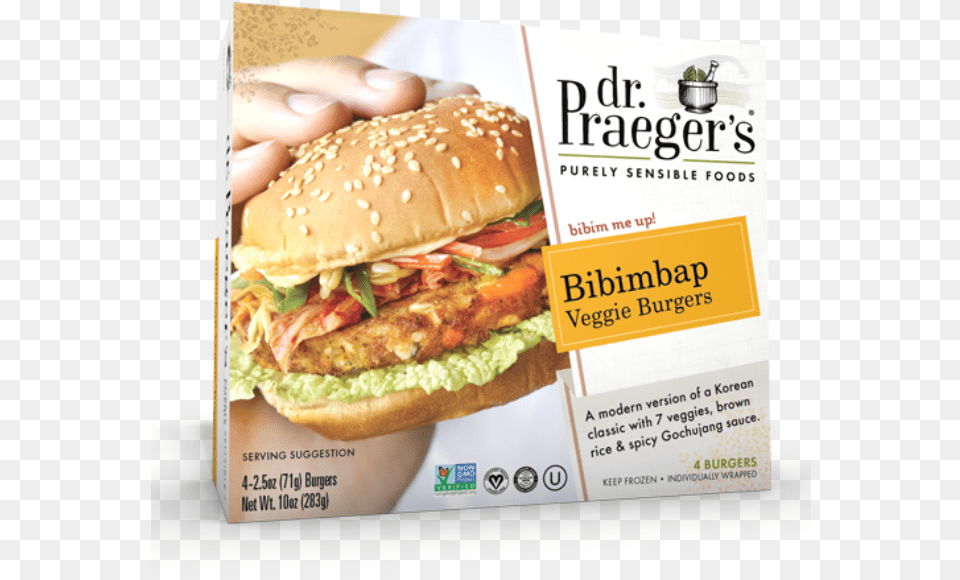Dr Prager Veggie Burgers, Advertisement, Burger, Food, Poster Png Image