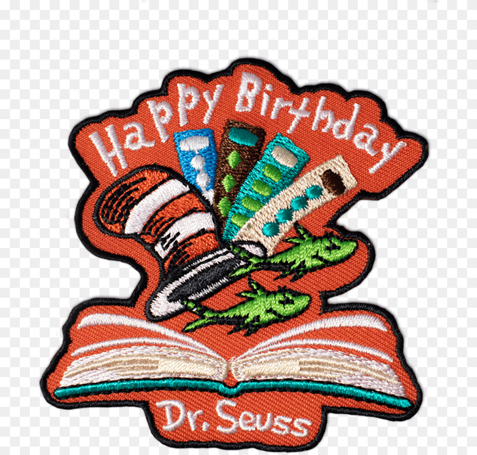 Dr Seuss Birthday Scout Patch Dr Seuss Patch, Logo, Embroidery, Pattern, Emblem Free Png Download