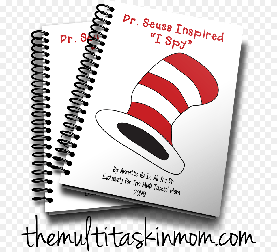 Dr Seuss Inspired I Spy Games Bible, Book, Publication, Spiral, Diary Free Png Download