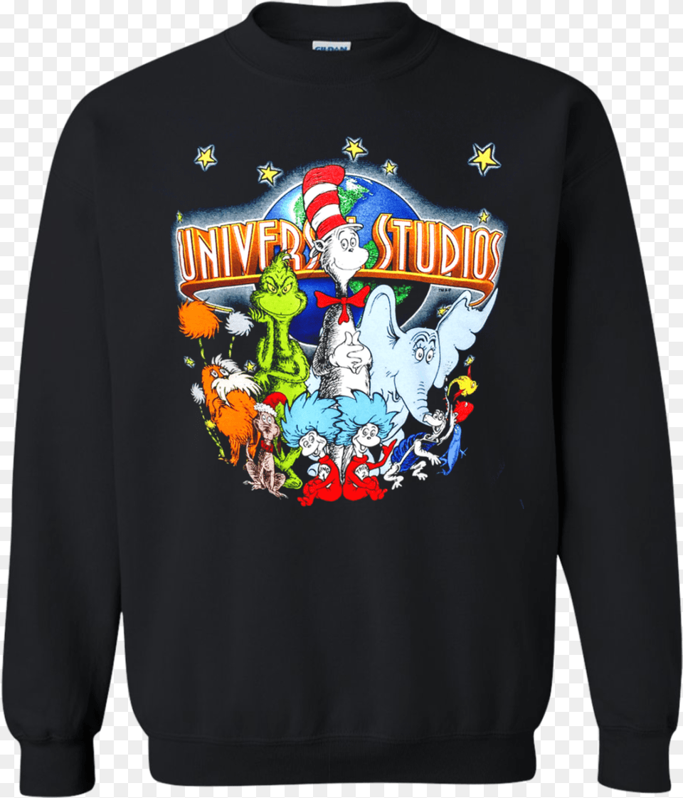 Dr Seuss Navy Blue T Shirt Sz Extra Large Xl Cat In Yosemite Park T Shirts, Clothing, Knitwear, Sweater, Sweatshirt Free Png Download