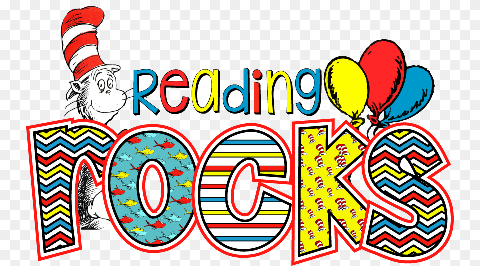 Dr Seuss Reading Rocks Clip Art, Text, Number, Symbol, Balloon Free Transparent Png