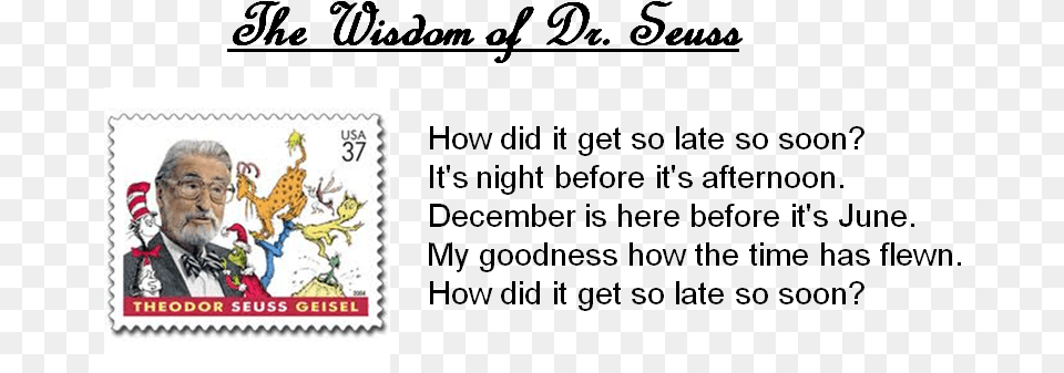 Dr Seuss Short Poem, Postage Stamp, Adult, Male, Man Free Png