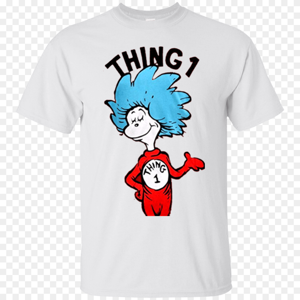 Dr Seuss Thing Or Thing Adult T Shirt Hoodie Sweater, Clothing, T-shirt, Face, Head Png Image